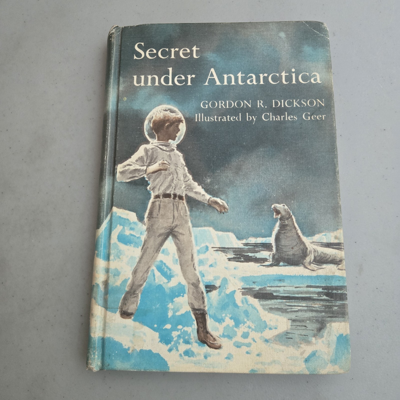 Secret Under Antarctica by Gordon Dickson 1st Ed 1963 HC Juvenile Scifi Exlib