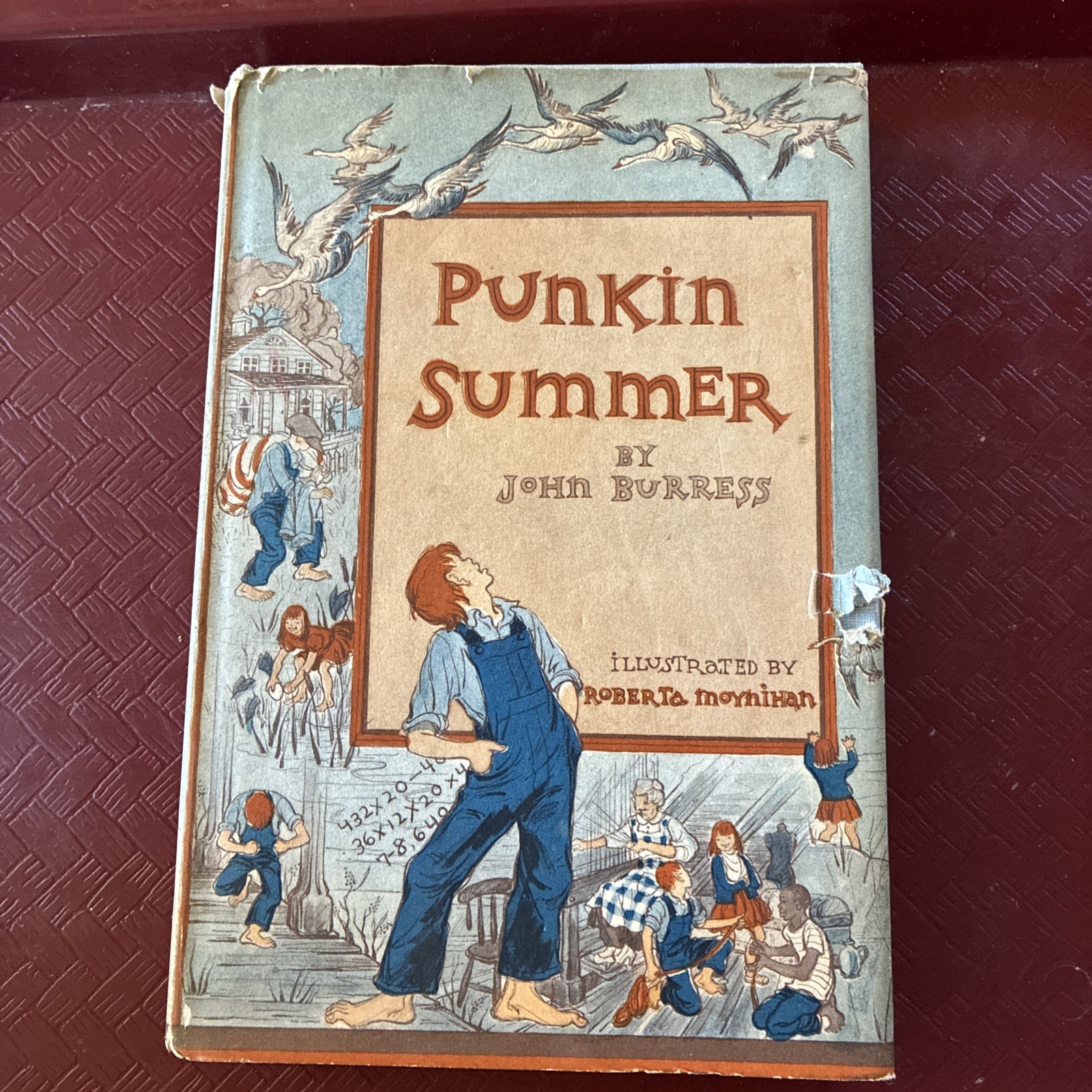 Punkin Summer John Burress Vintage Children’s Book Cloth Hardcover 1957 w DJ