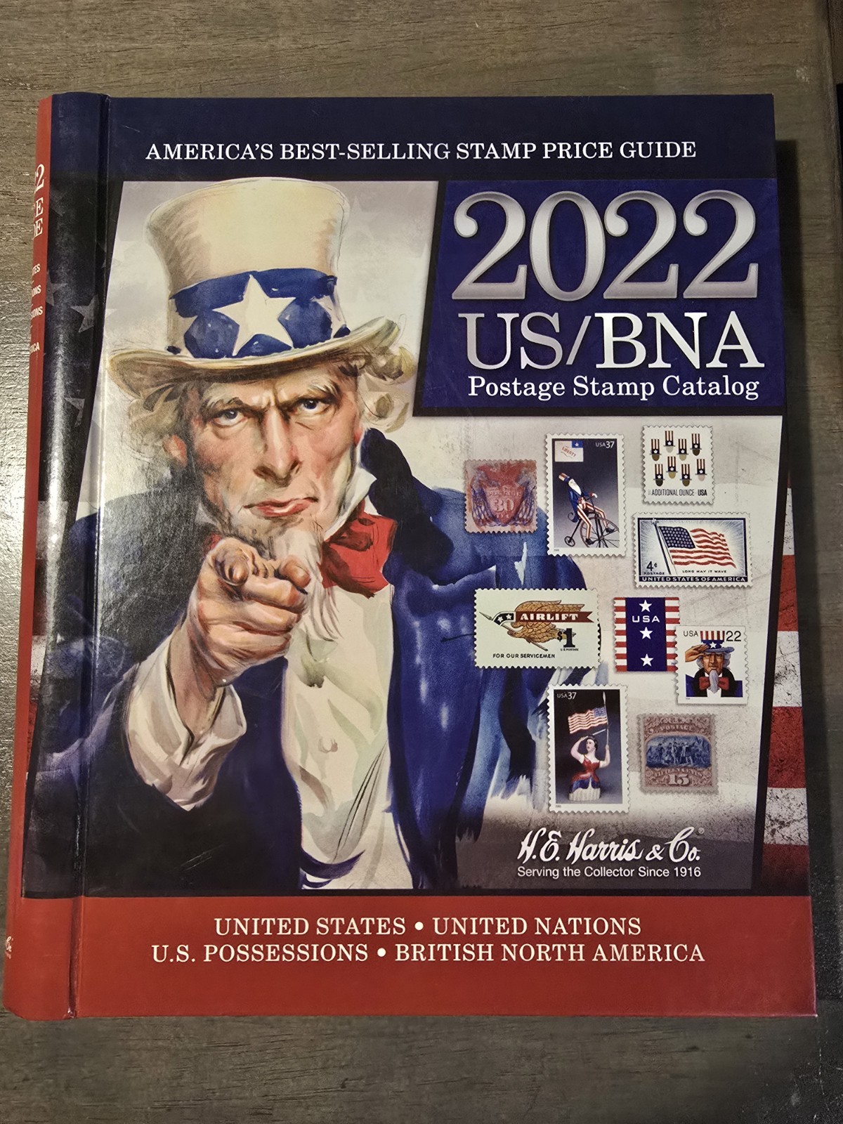 2022 US/BNA Postage Stamp Catalog Spiral Bound Hardcover New H.E. Harris & Co.