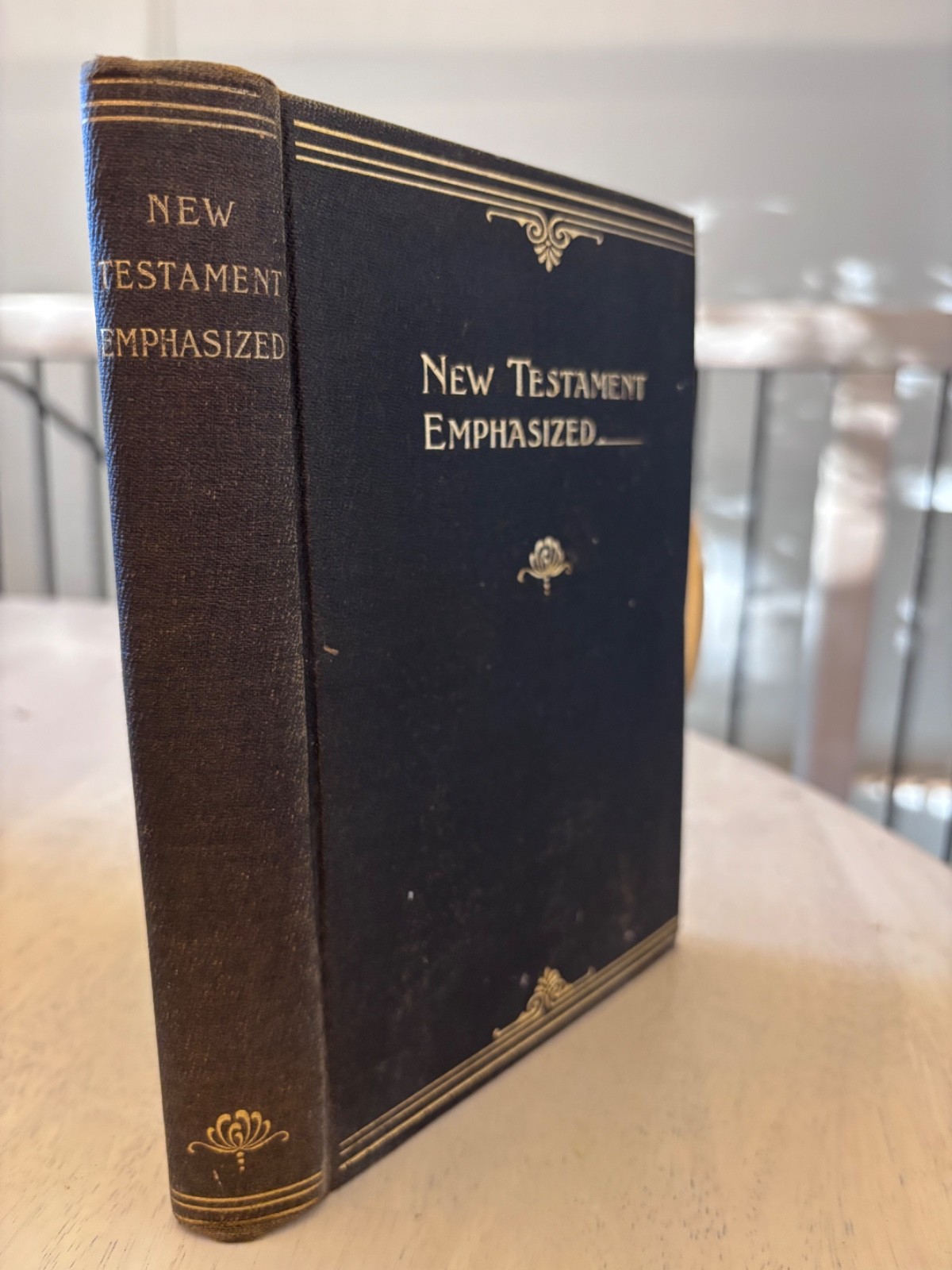 1897 The New Testament Emphasized by Rev Horace E. Morrow Greek Theology Antique