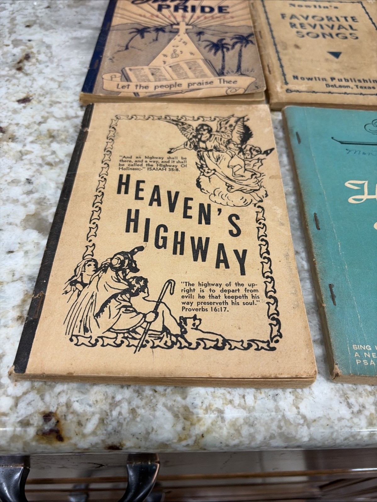 Vintage Shape Note Hymnals Lot Of 4 1951-1962 Stamps Texas Southern Gospel Music