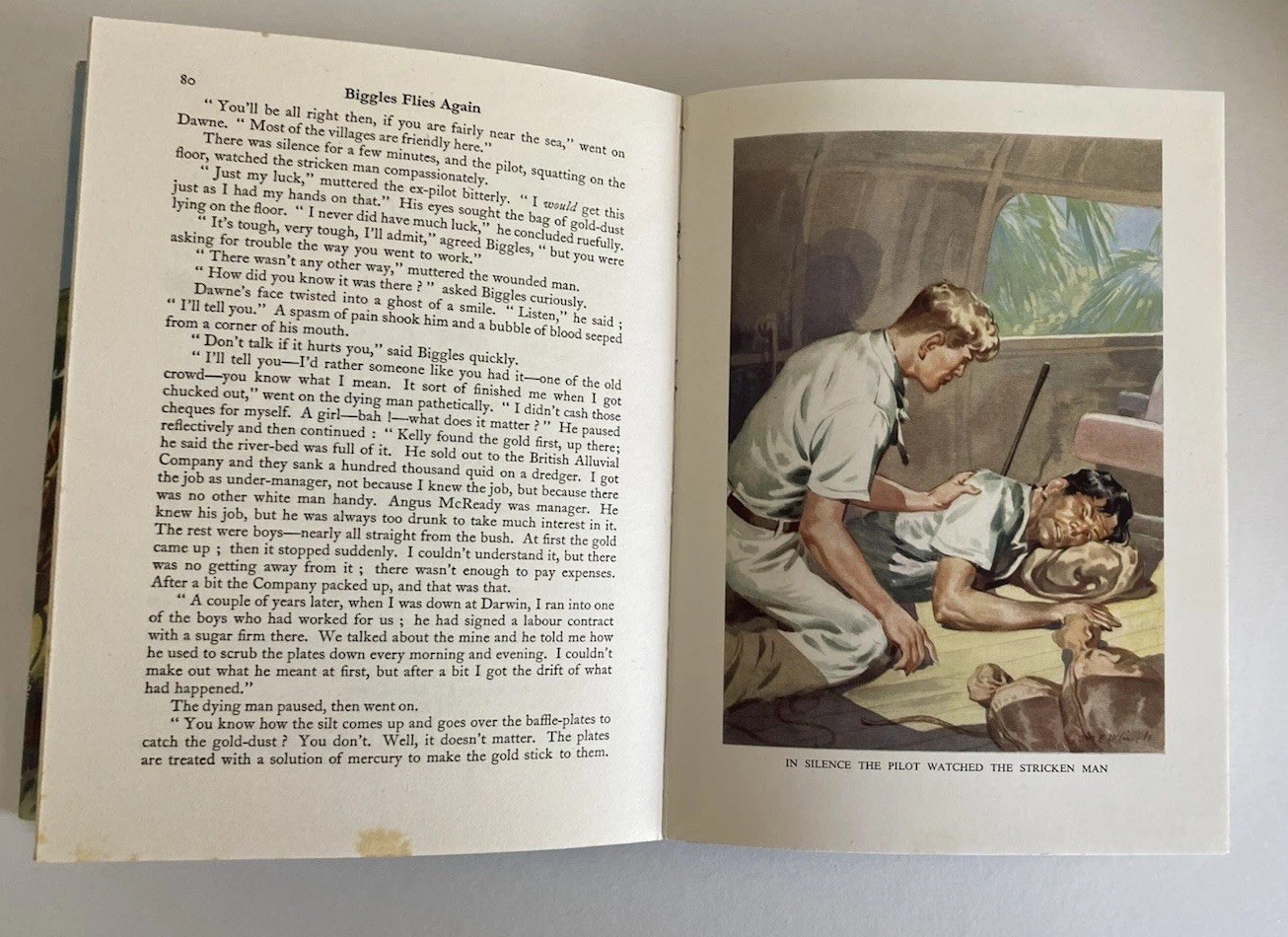 W E Johns‘ Biggles Flies Again Pub Thames For Modern Library 1950 V Scarce Thus