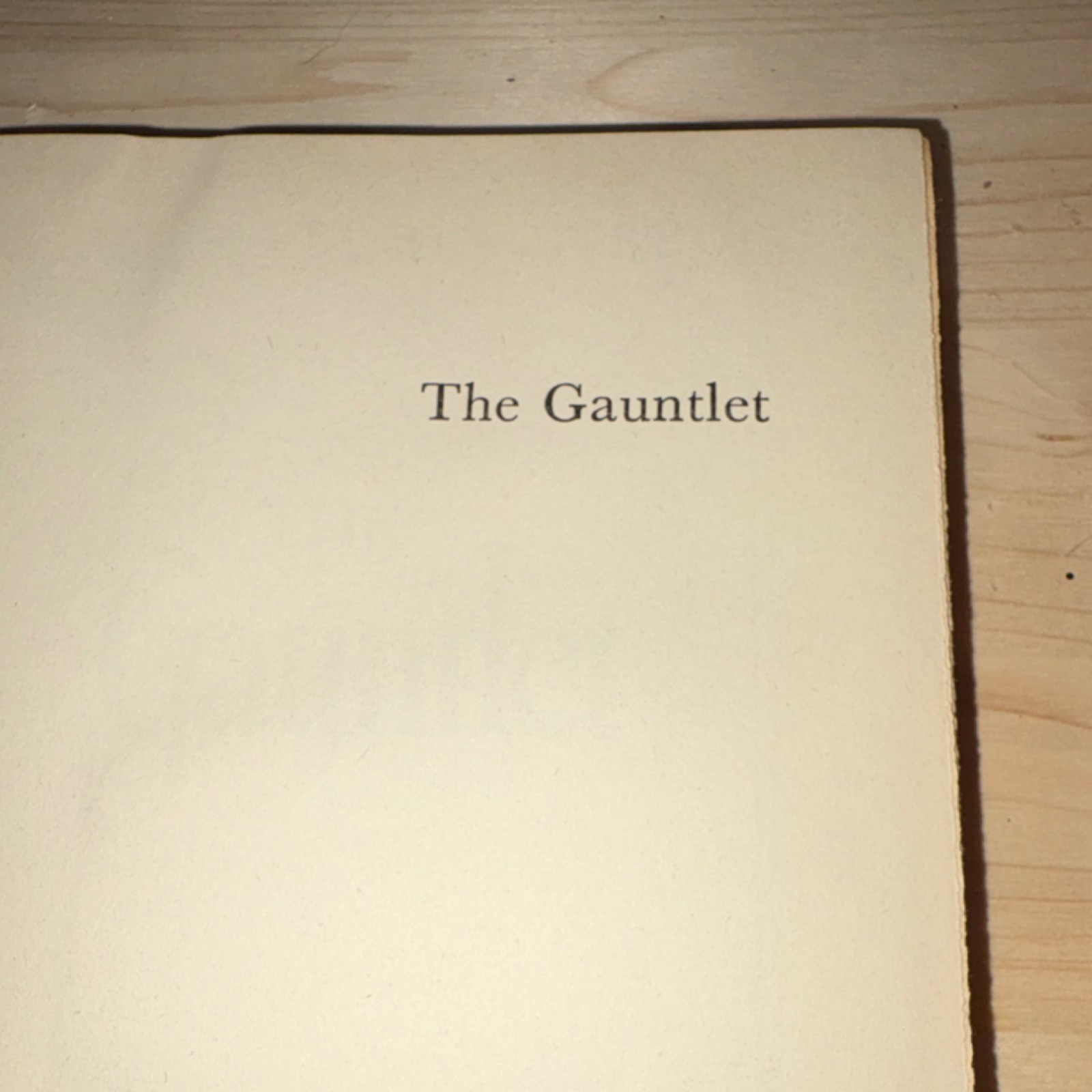 James Street The Gauntlet 1945 Hardcover Doubleday Doran Garden City NY