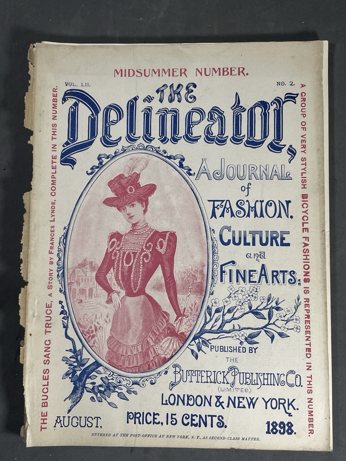 1898 August THE DELINEATOR MAGAZINE London England New York Woman’s Fashions