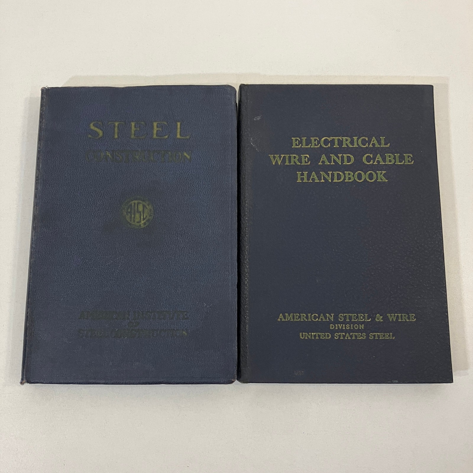 2 Vintage Hardcover US Steel & Wire Cable Construction Engineering Guides GOOD