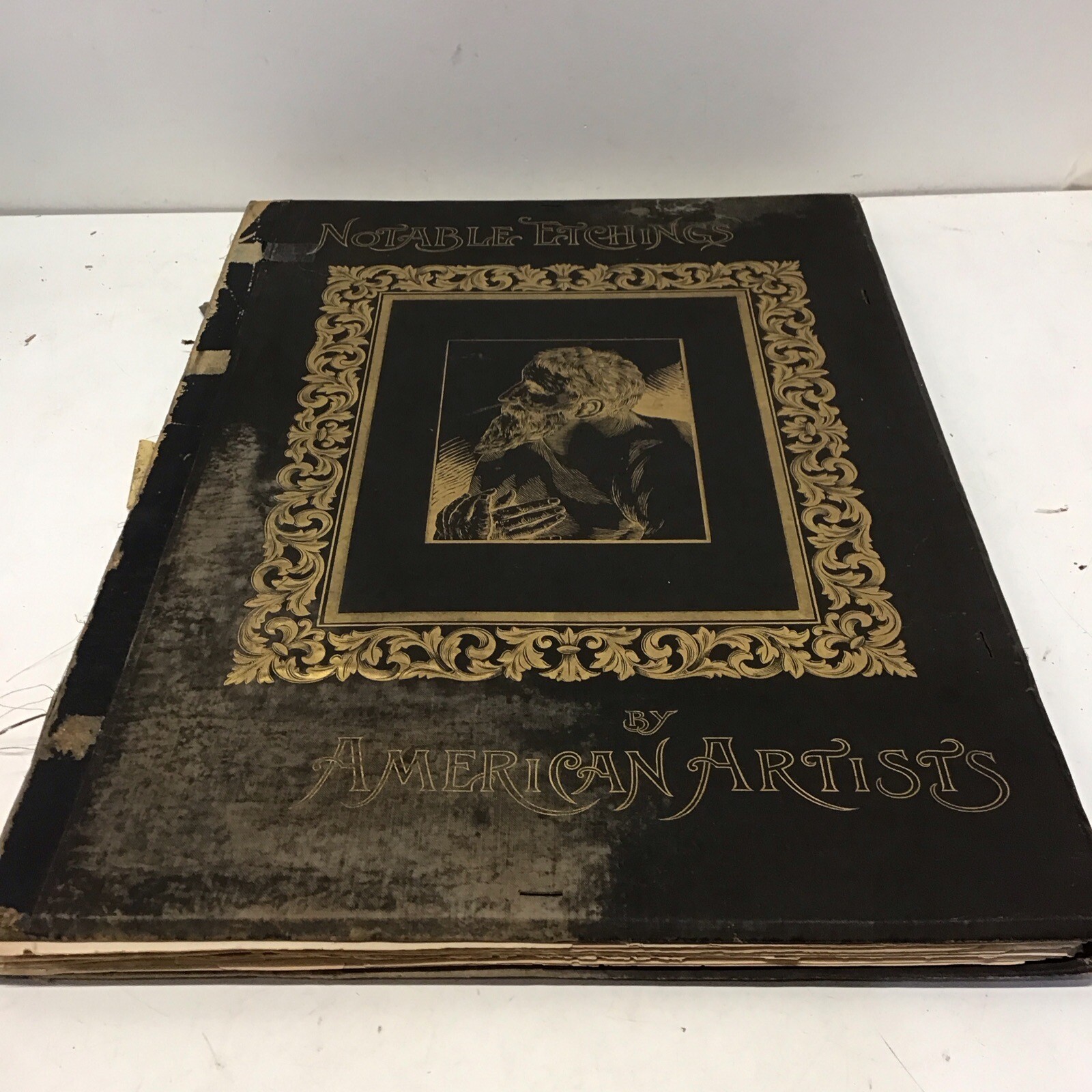 Notable Etchings by American Artists 1st Edition Folio By Ripley Hitchcock /1886