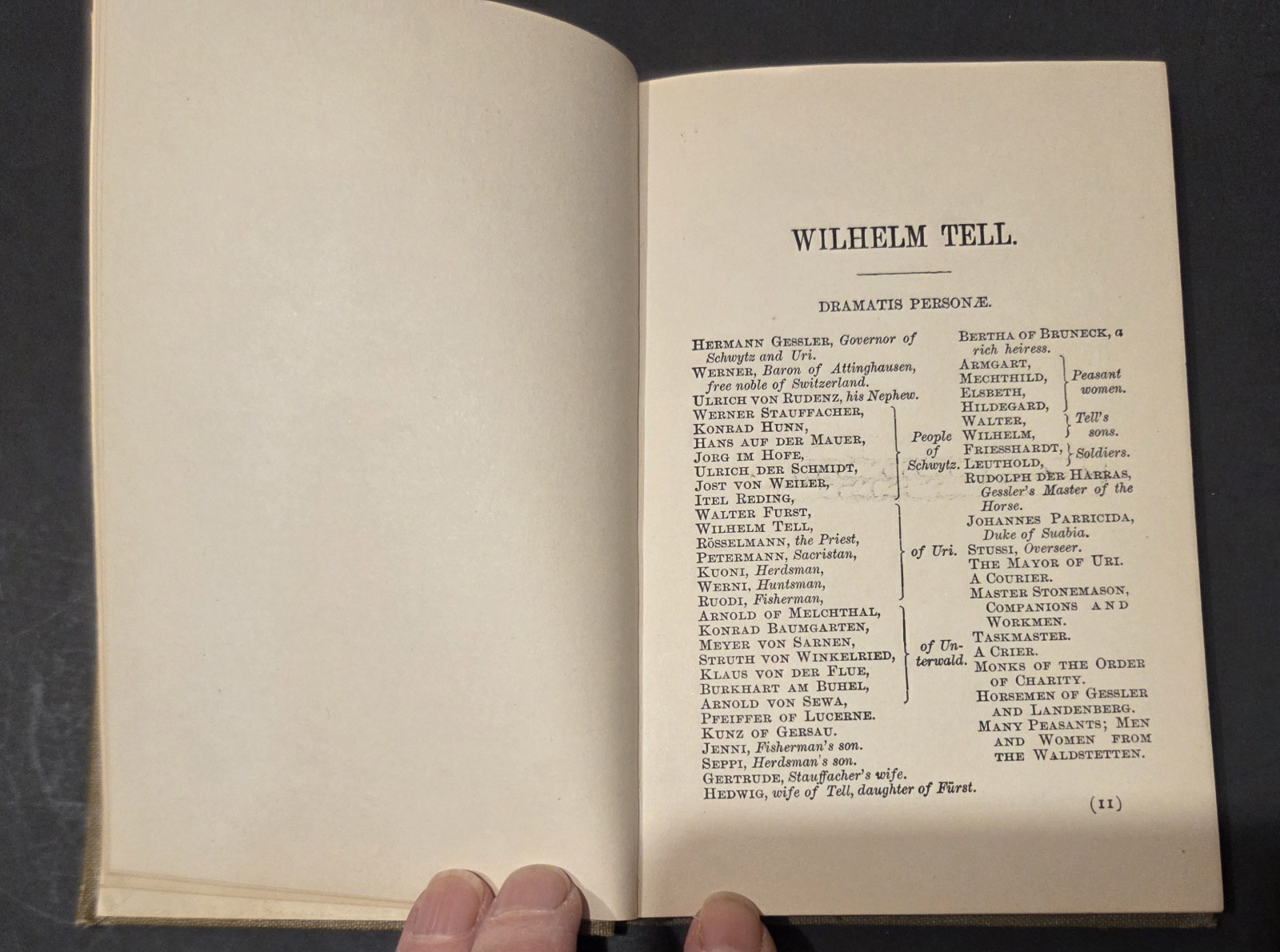Schiller’s William Tell Translated In The Original Metre by Theodore Martin 1898