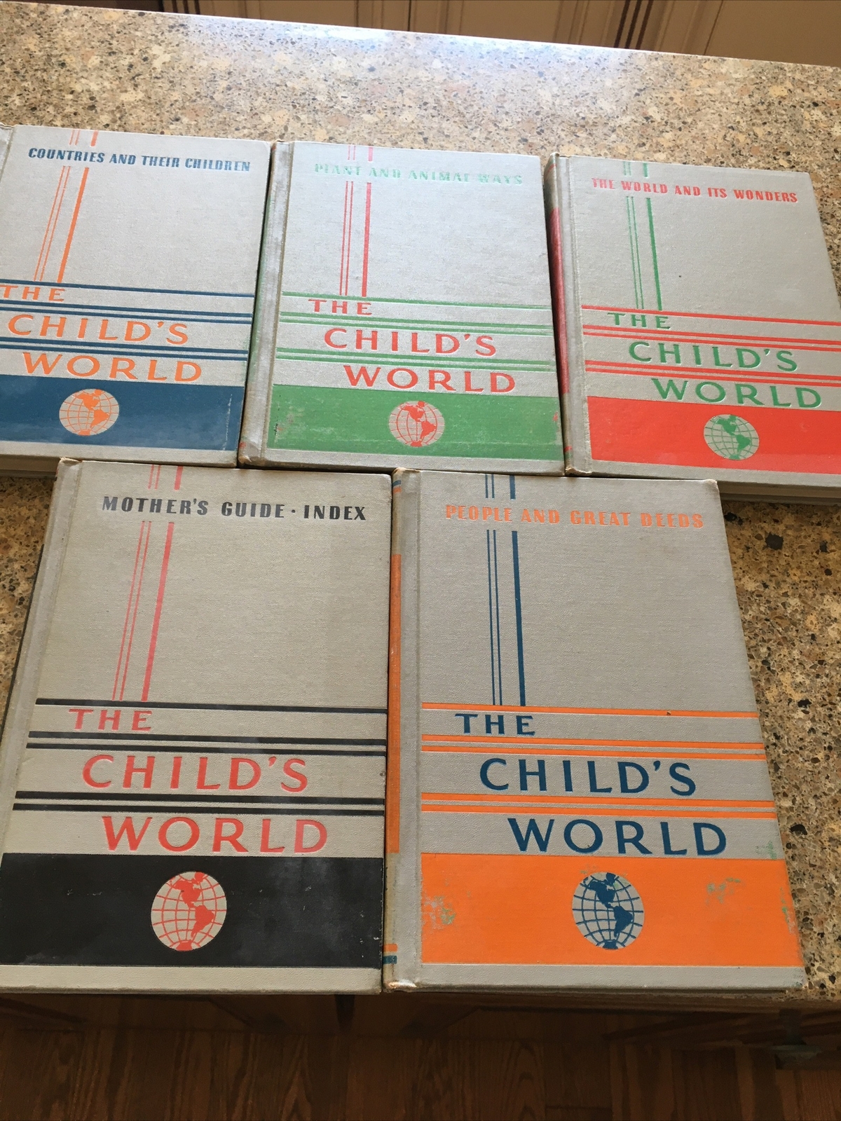 The Child’s World Set of 5 Volumes All Are 1956 Editions.