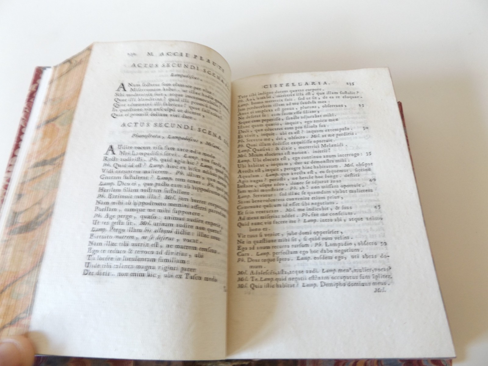 1725 M. ACCII PLAUTI COMMOEDIAE SUPERSTITES VIGINTI Plautus CLASSIC Latin