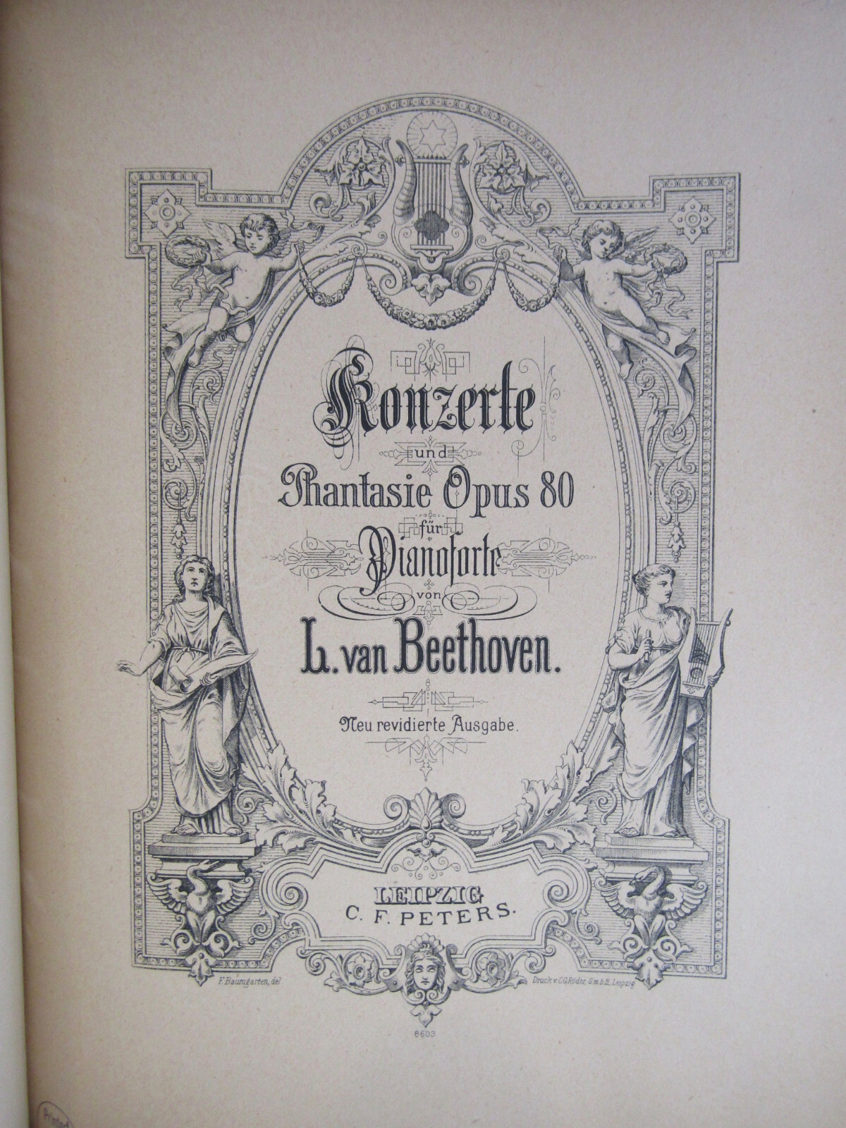 Ca 1901 BEETHOVEN’S PIANO WORKS Rare 7 Vol Set Music Scores Leipzig C. F. Peters