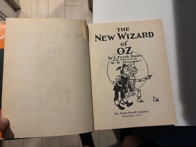 Vintage 1903 Edition of The Wizard of Oz Book by L. Frank Baum & W. W. Denslow