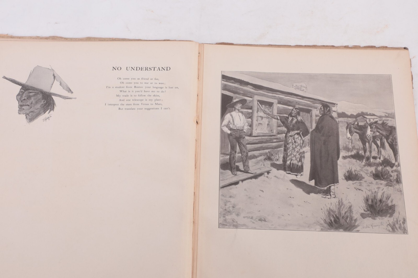 1902 “Done In The Open” Drawings By Frederic Remington ~ Over Size Book