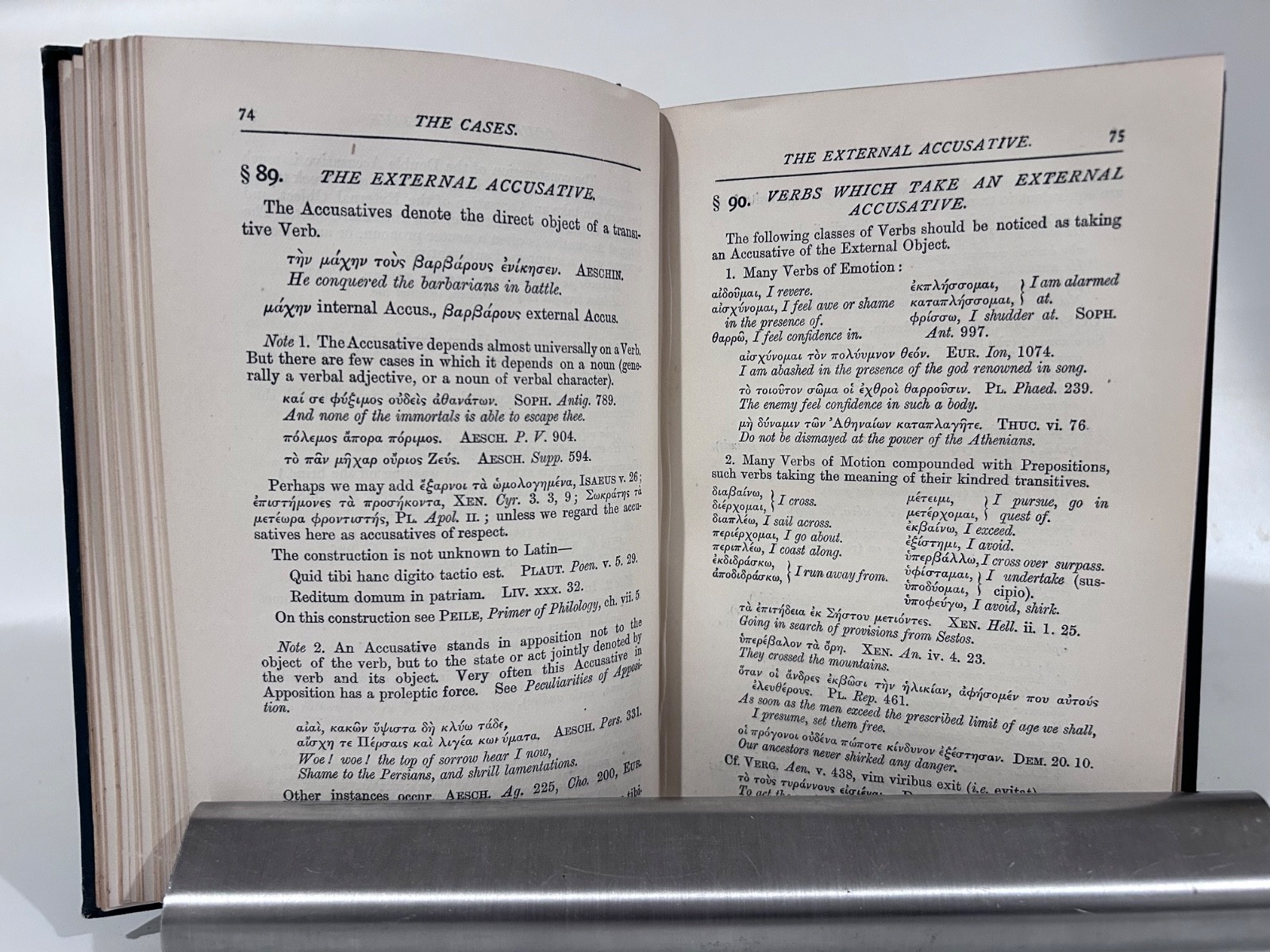 Thompson: A Syntax of Attic Greek, Longmans Green 1902