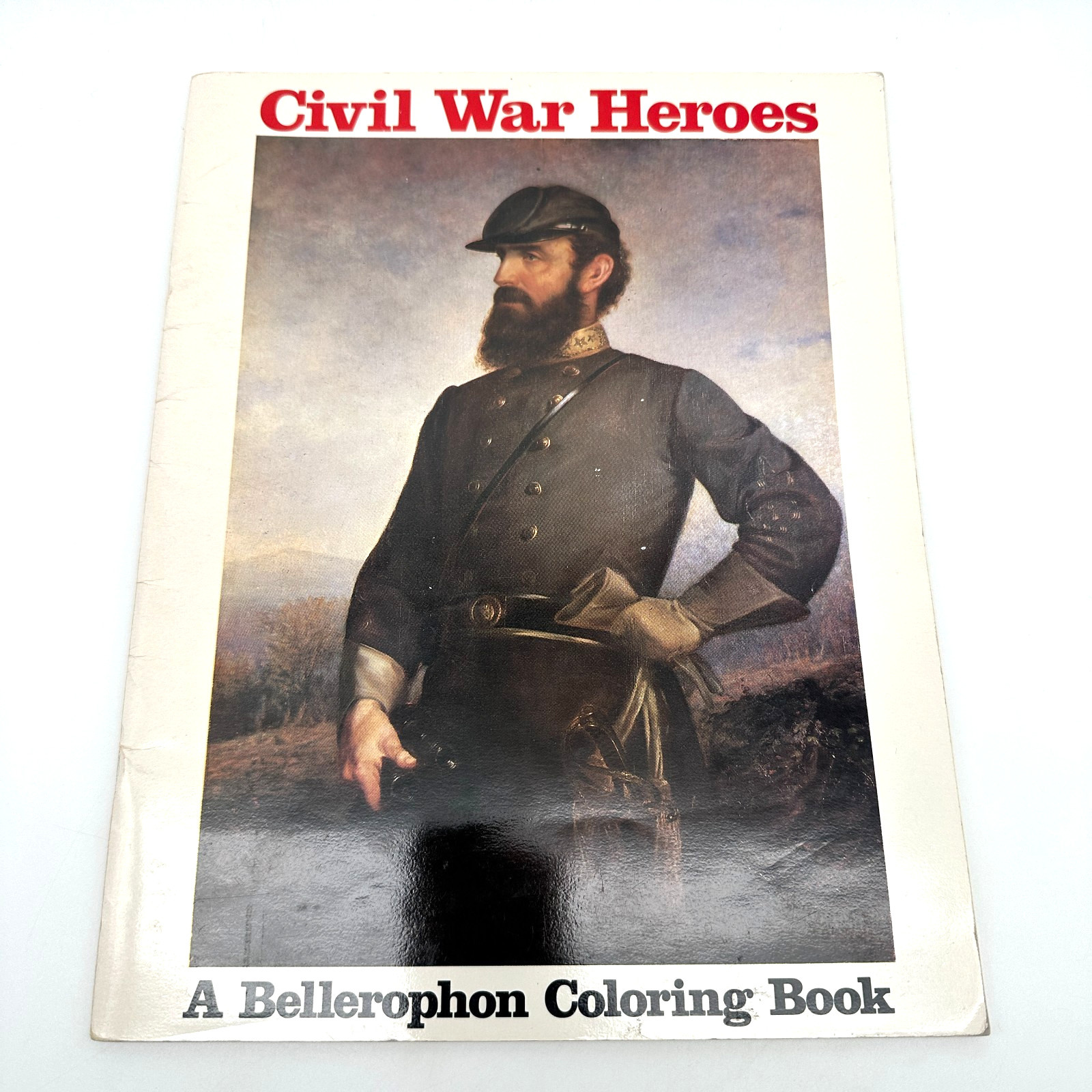 Civil War Heroes Bellerophon Coloring Book 1981 Historical Illustrations unused