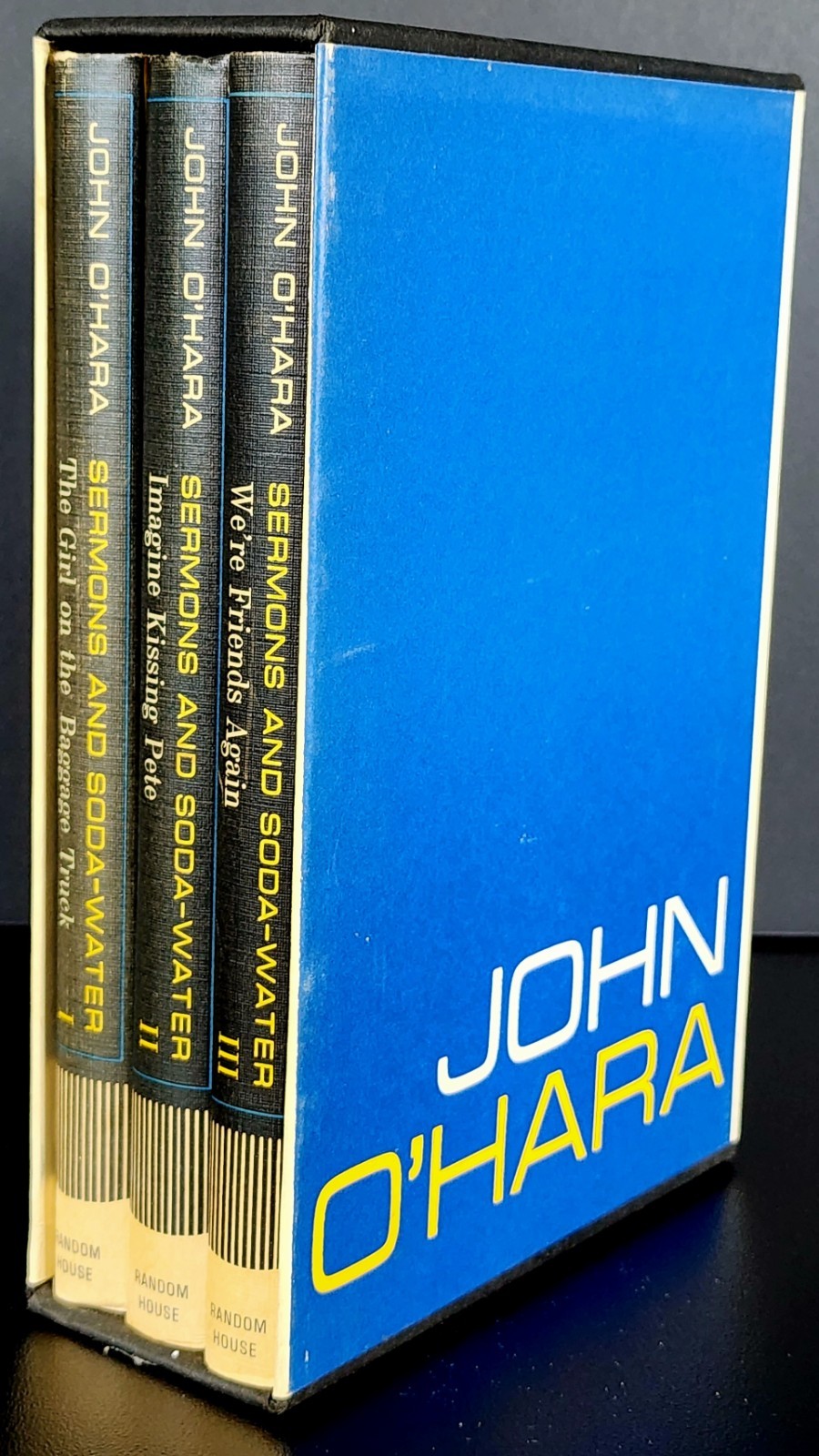 John O’Hara Sermons and Soda-Water 3 Vol Set Random House 1960 Slipcase