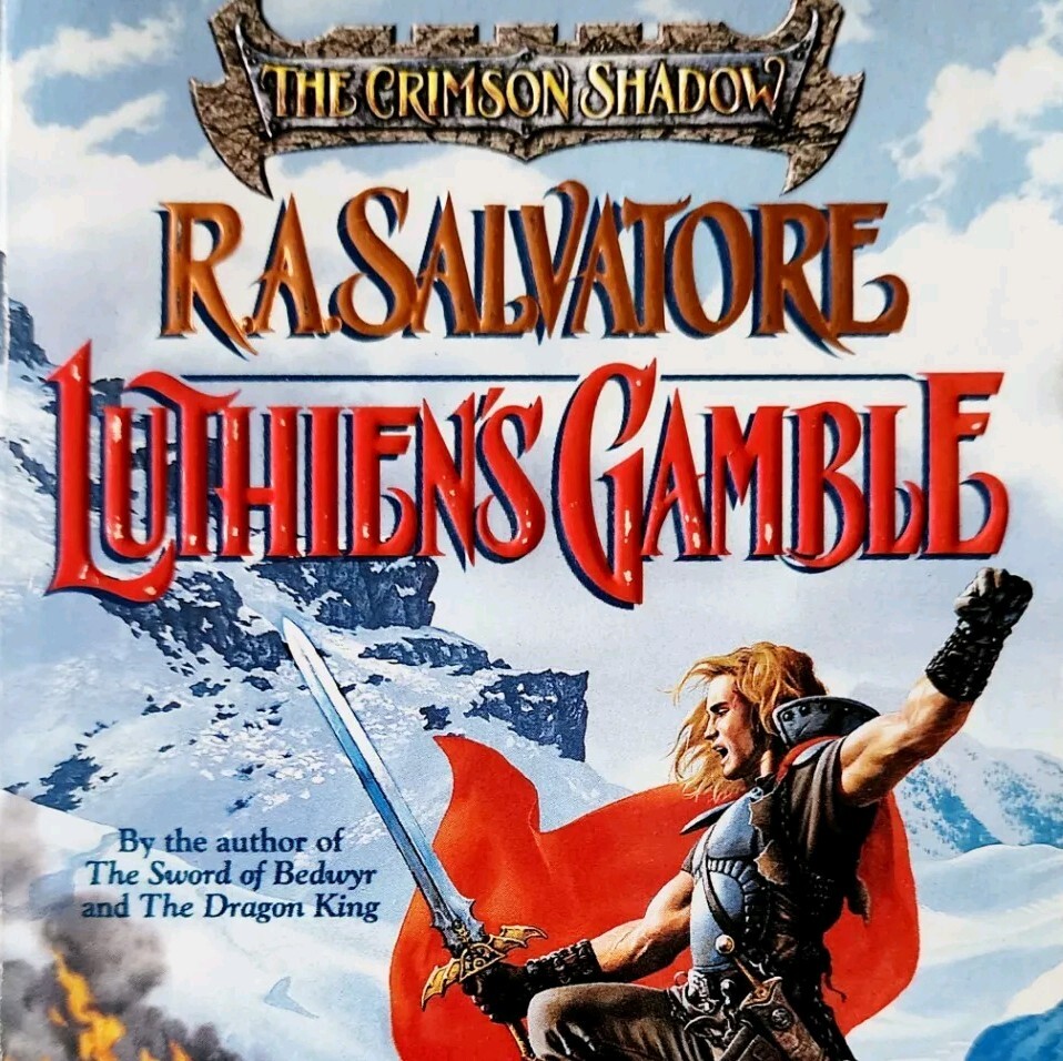 1996 Luthien’s Gamble R.A. Salvatore Fantasy PB Crimson Shadow Series C69