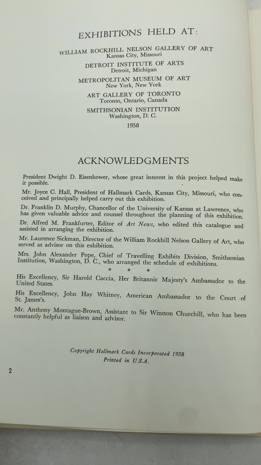 Winston Churchill The Painter: Catalogue of an Exhibition of Paintings by the…
