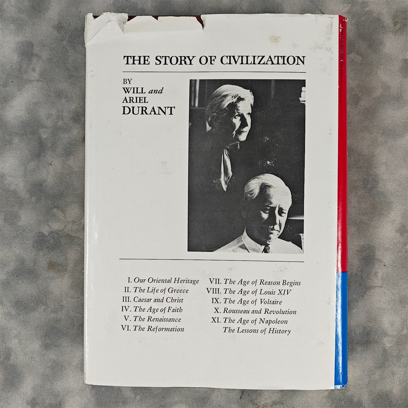 Rousseau and Revolution Will Ariel Durant 1967 HC Story of Civilization X DJ