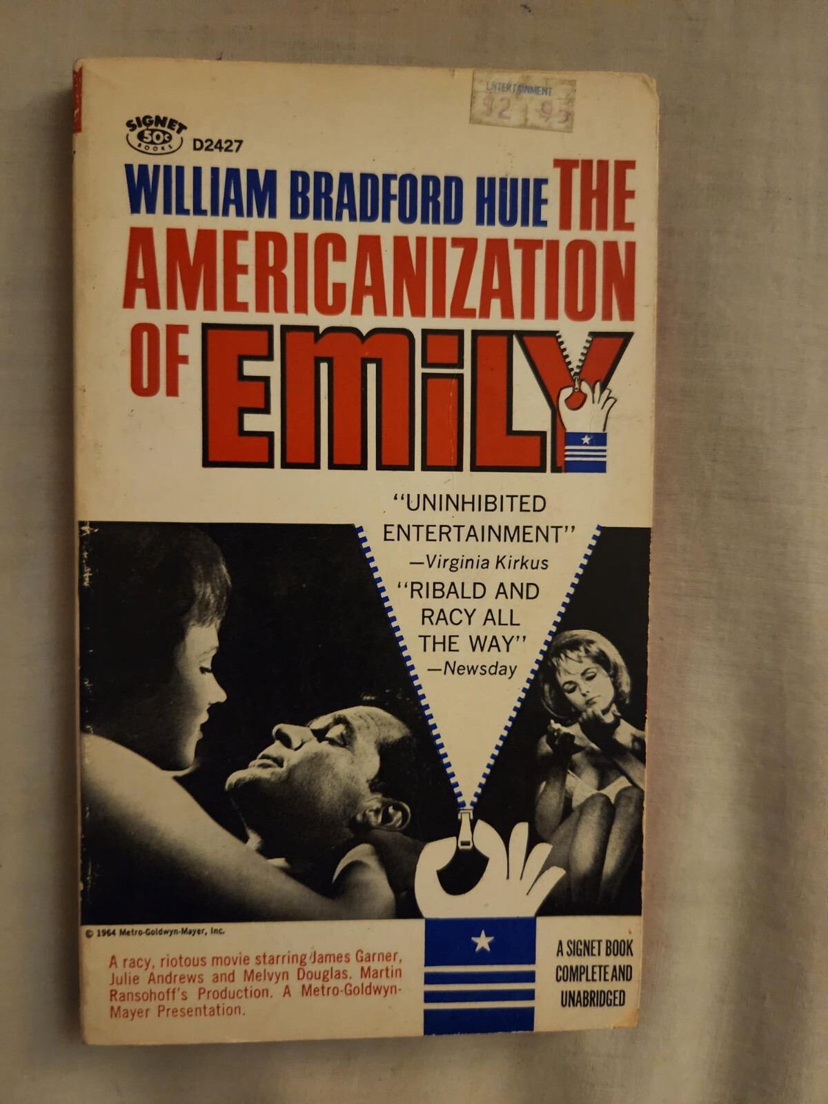 The Americanization Of Emily by William Bradford Huie -Rare Edition-Very NIce!