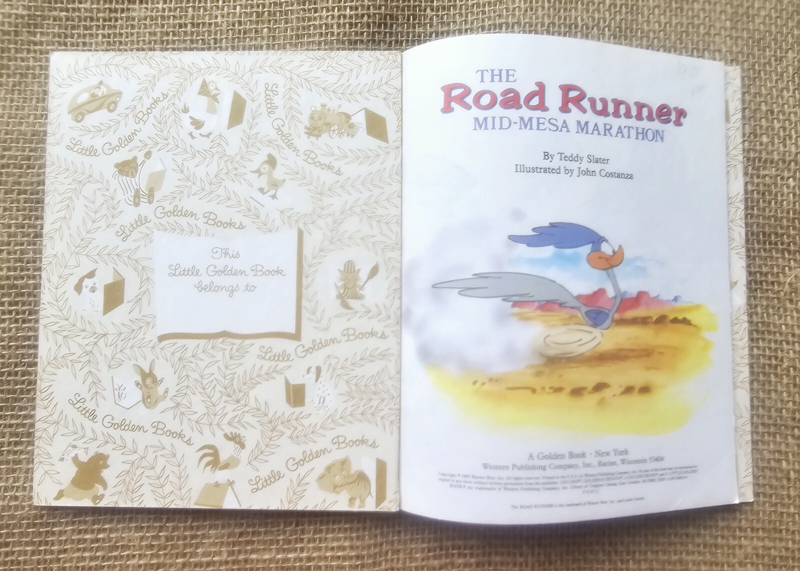 1976-1990 Tiny Toon Adventures, Road Runner, Porky Pig & Bug Little Golden Books