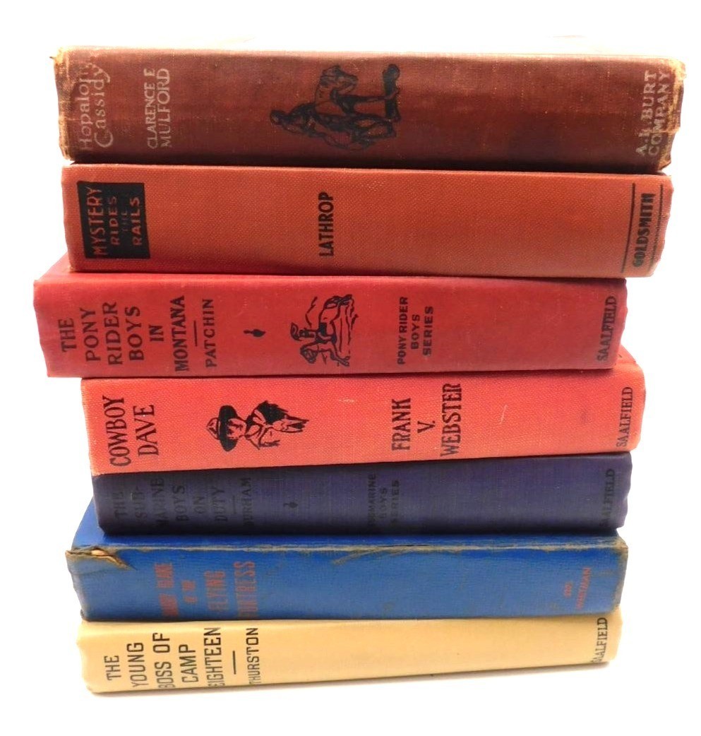 Vintage Western Adventure Hardcover Books Hopalong Cassidy Submarine Boys