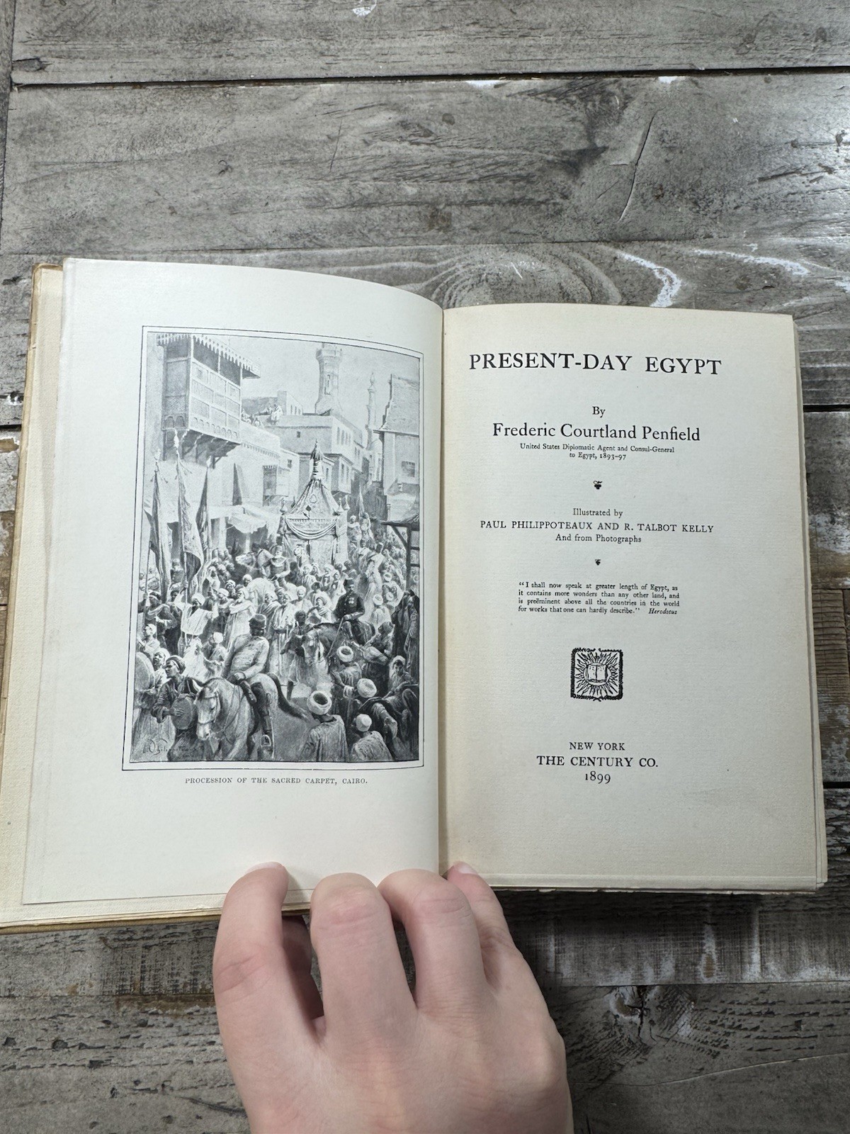 1899 Antique Egypt Book “Present Day Egypt” Illustrated