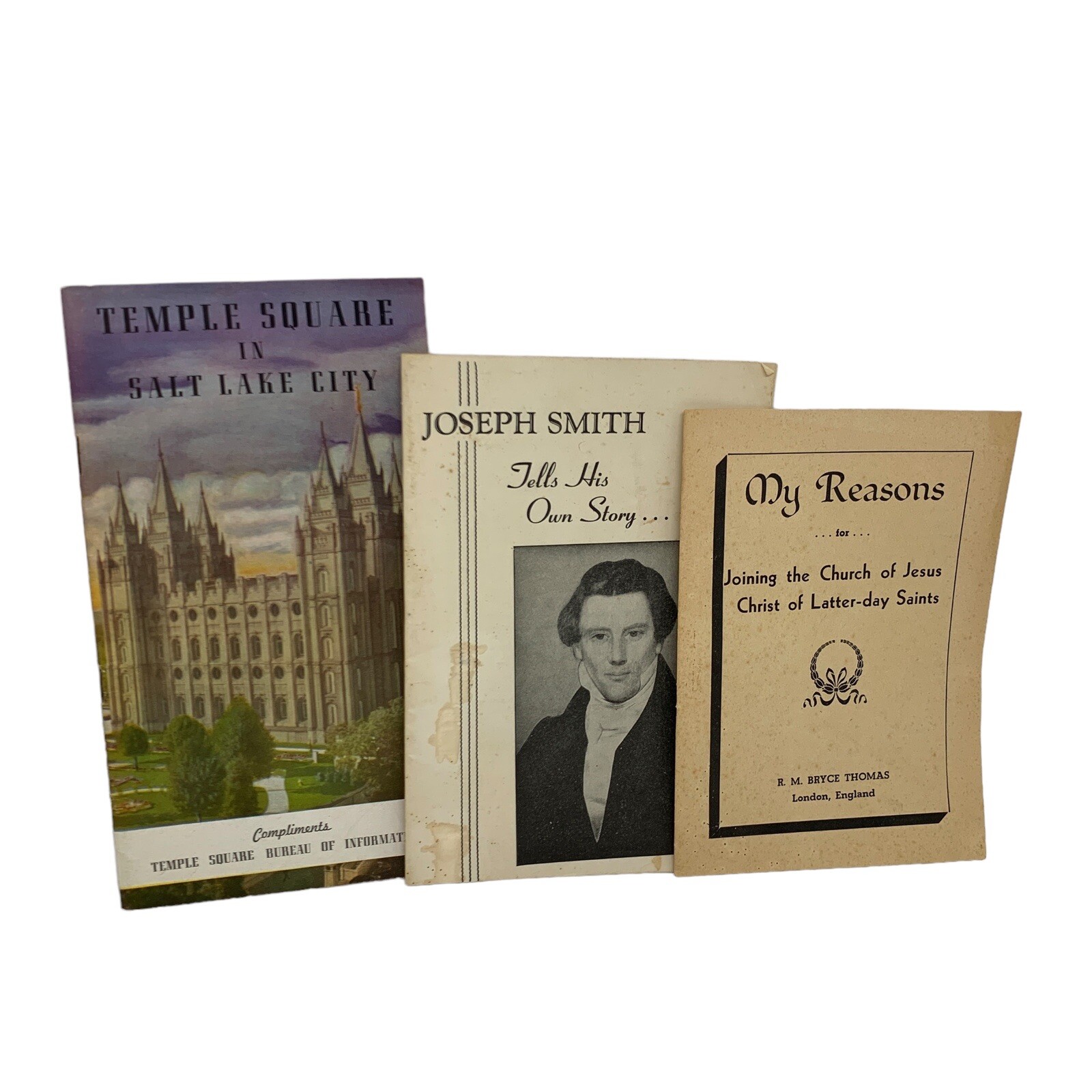 3 VTG Temple Square Joseph Smith Salt Lake City Utah Mormon Booklets LDS