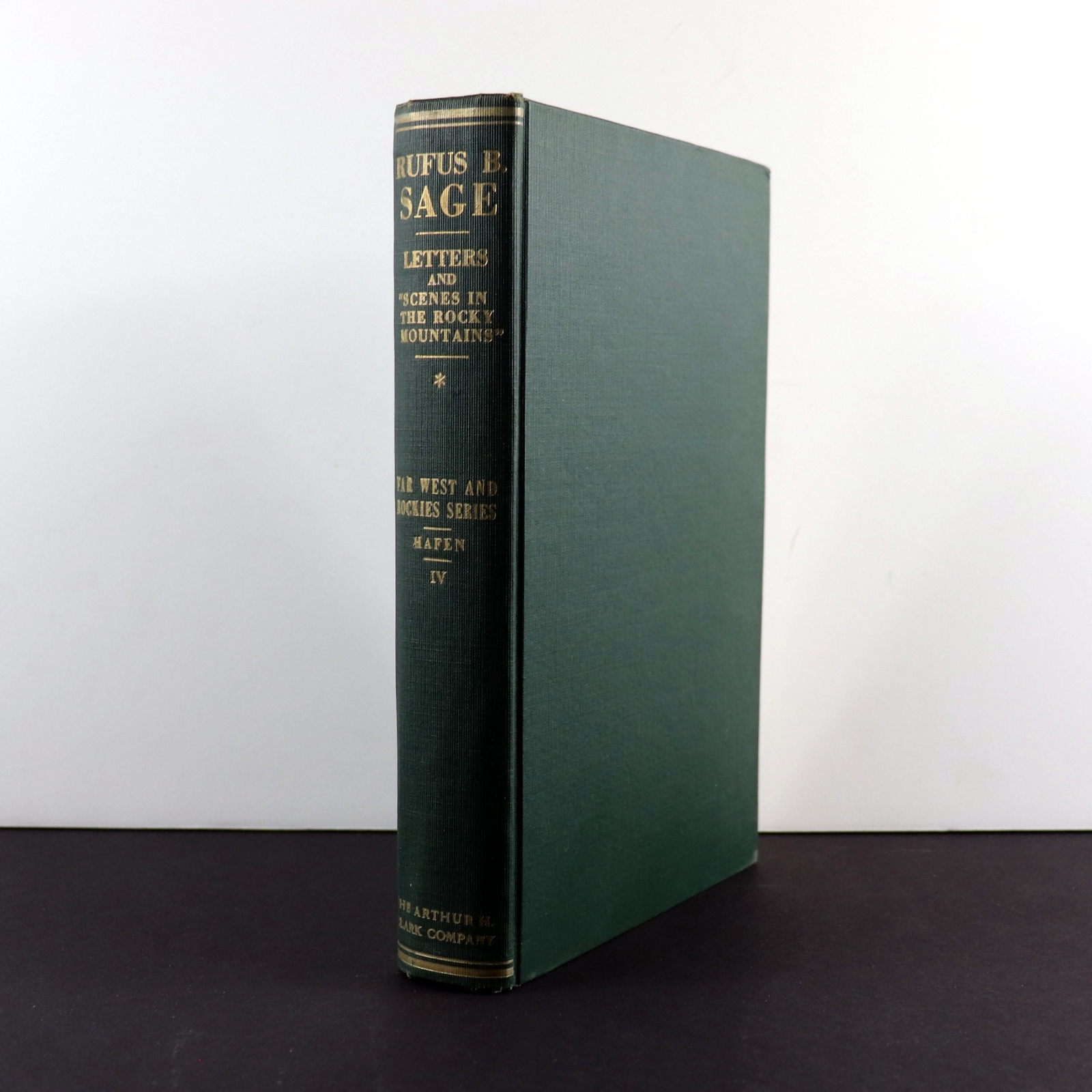 Rufus B Sage His Letters and Papers 1836-1847, vol 1. 1956 Arthur H Clark Co.
