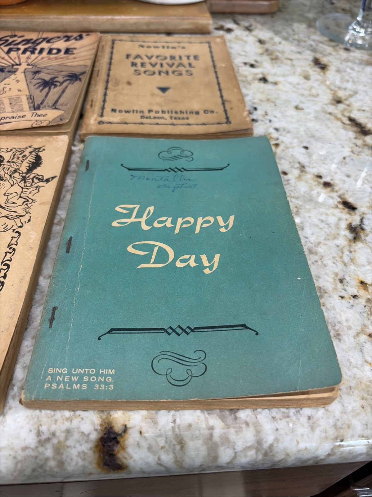 Vintage Shape Note Hymnals Lot Of 4 1951-1962 Stamps Texas Southern Gospel Music