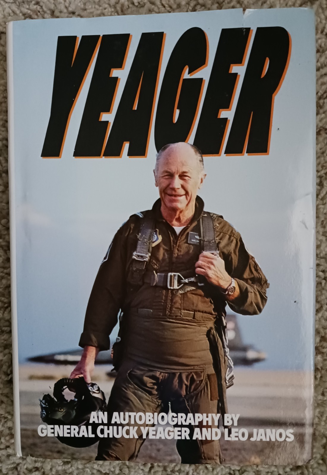 SIGNED (Inscribed) An Autobiography by Chuck Yeager/later printing hard cover