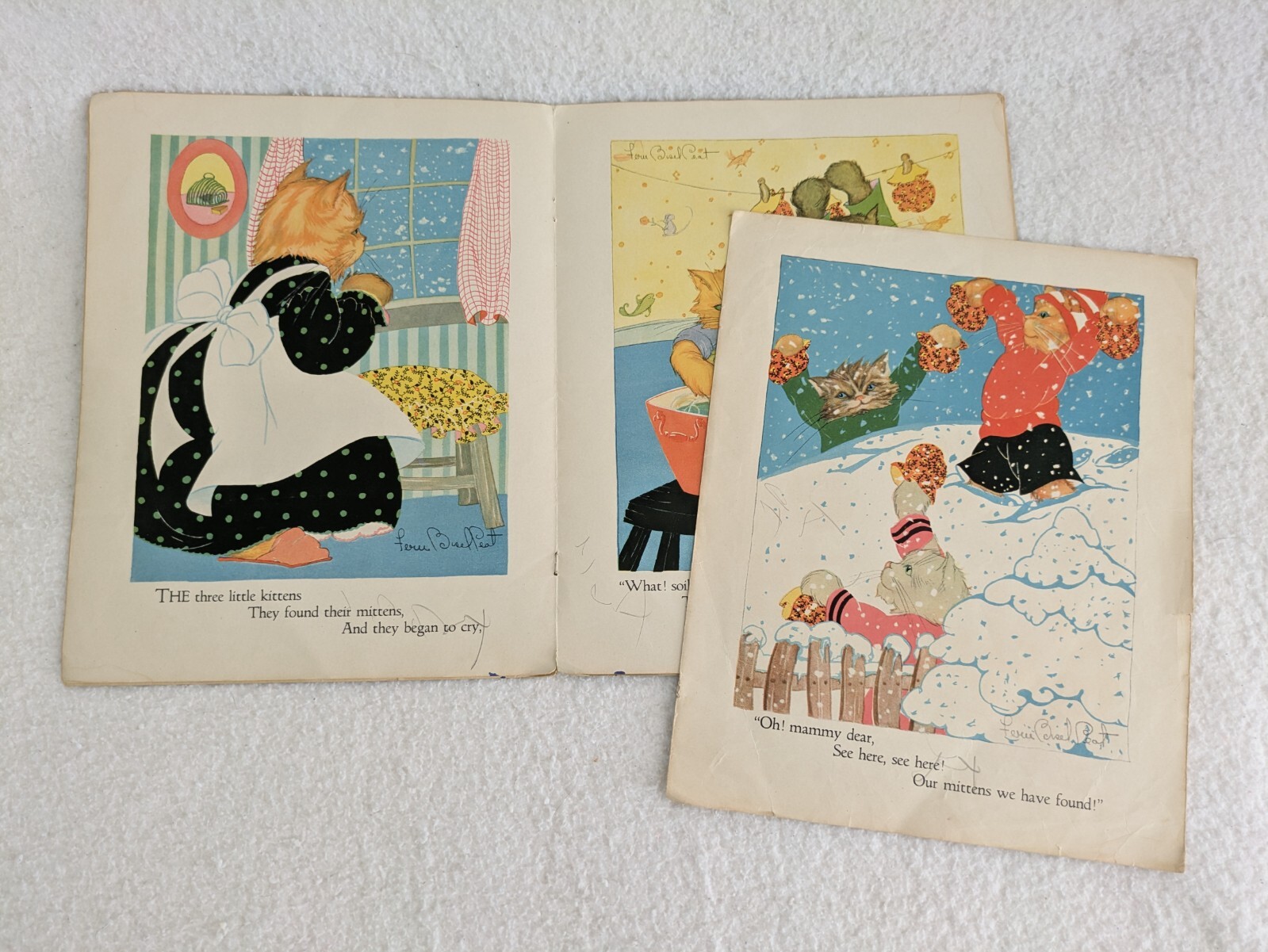 Lot of 6 Vintage CHILDREN’S ANIMAL PICTURE BOOKS Birds Wild Animals Kittens