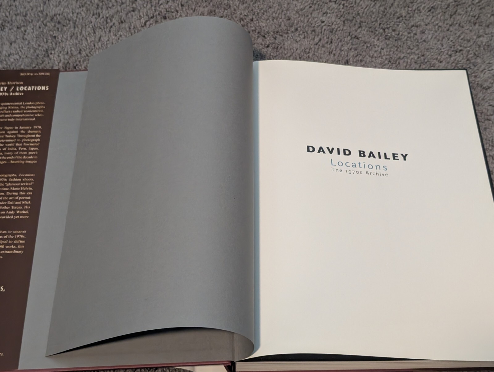 Martin Harrison / David Bailey Locations The 1970s Archive 2003