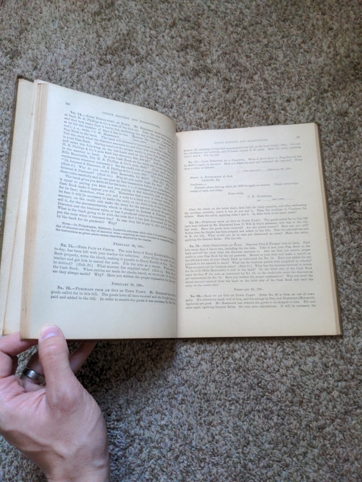 Office Routine And Bookkeeping Introductory Course By George W. Scwartz 1897
