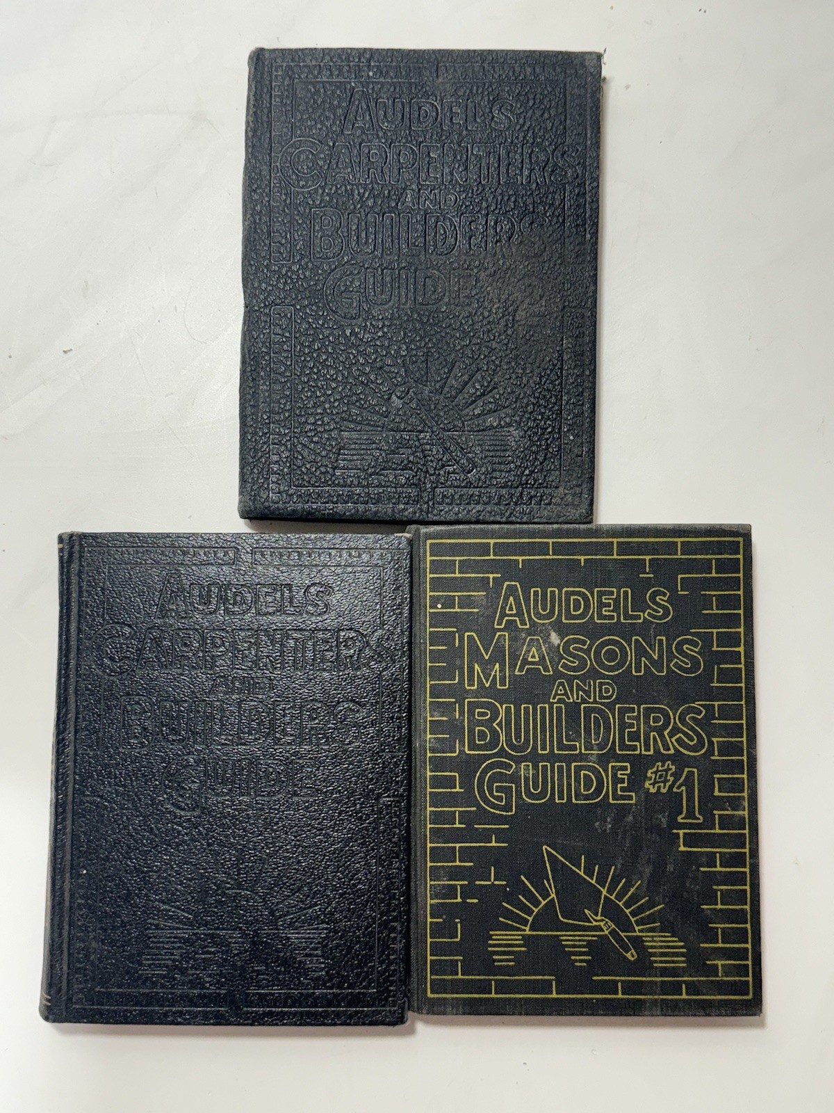 Lot Of 3 Audels Builders Guides Carpenters Masons 1949 / 1950