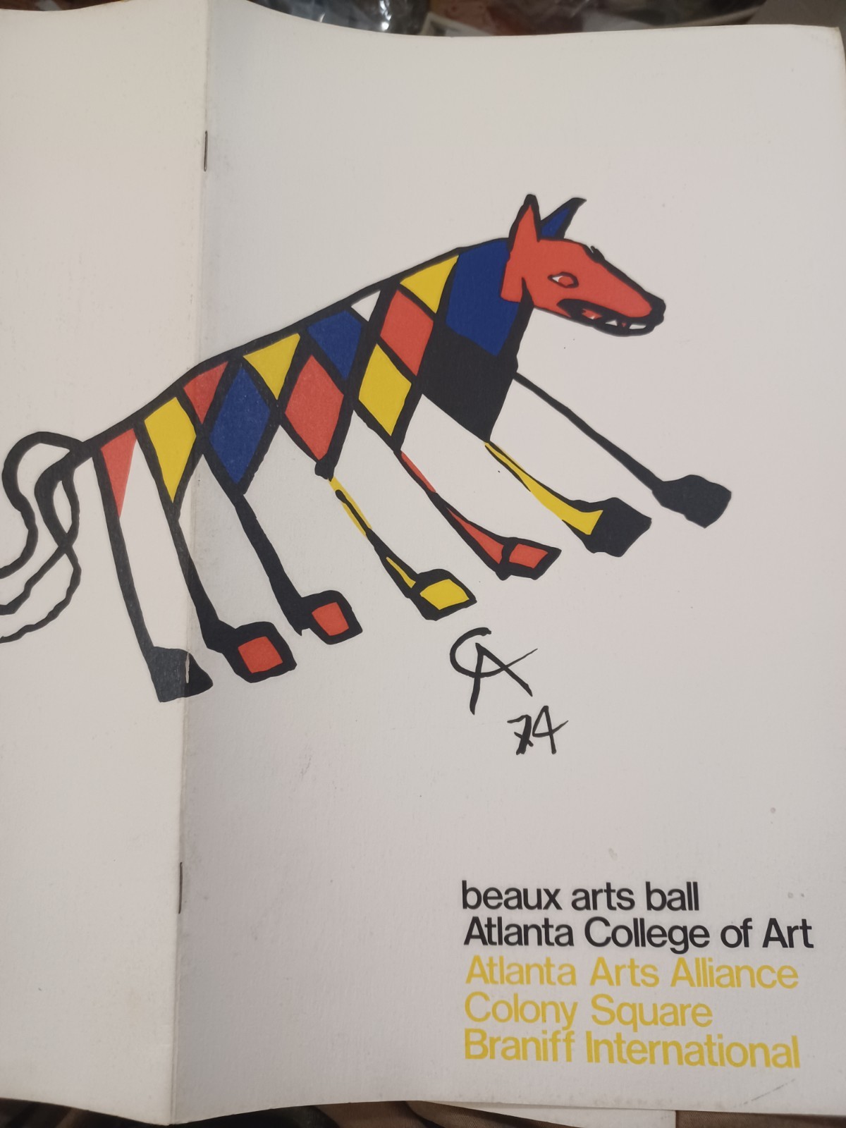 1974 Alexander Calder exhibition programs, Atlanta College Of Art