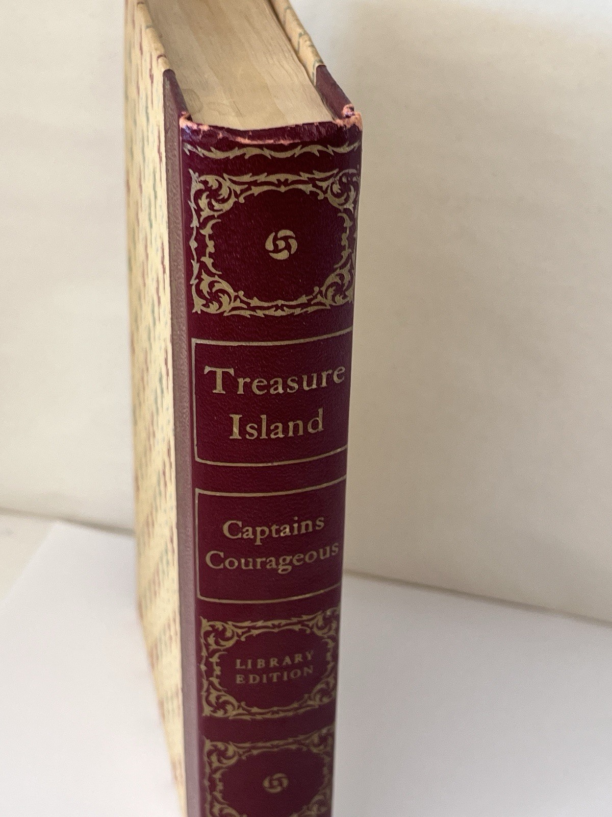 Treasure Island Robert Stevenson Captains Courageous Kipling Library 1948 BB