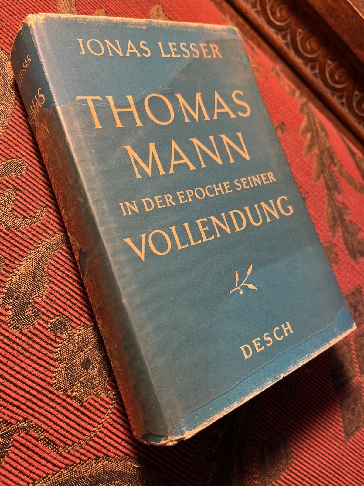 Thomas Mann In Der Epoche Seiner Vollendung By Jonas Lesser 1952 German Book