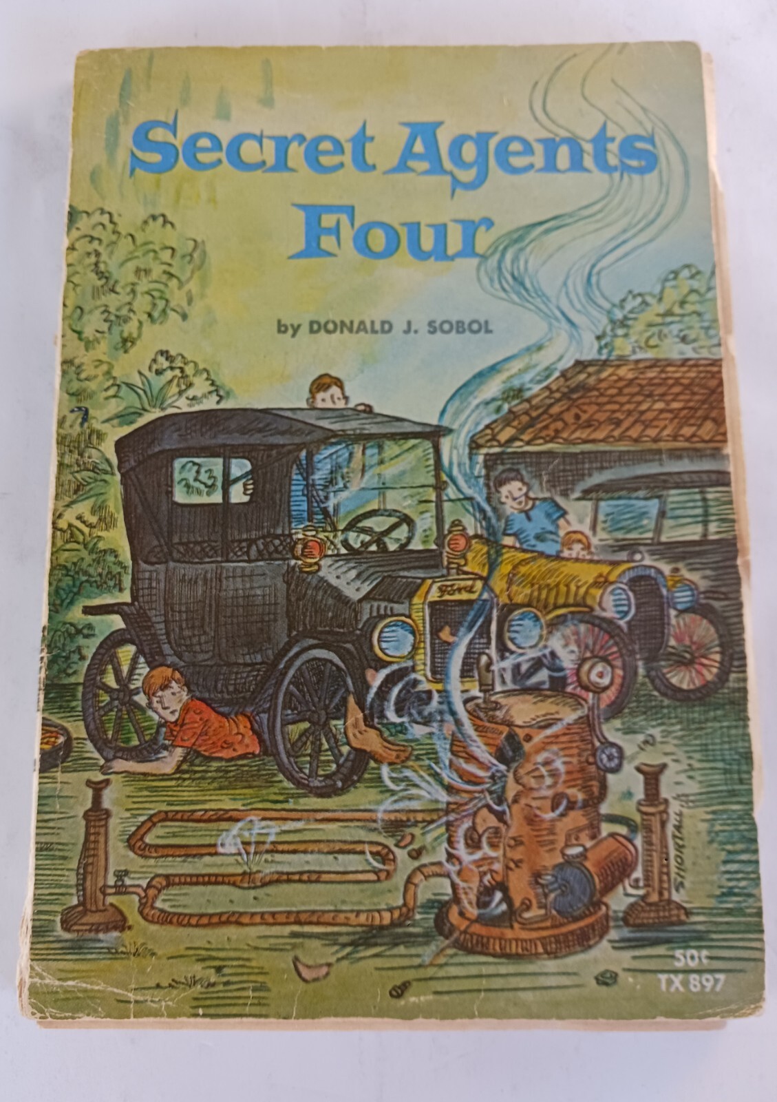 March 1968 Secret Agents Four Donald J Sobol 1st Printing Scholastic Rare PB