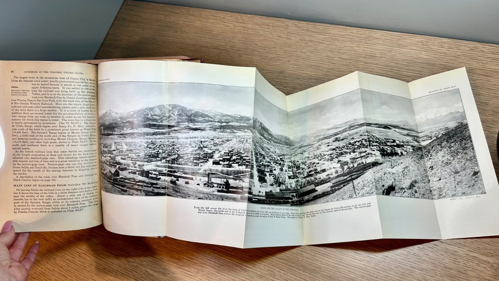 1922 Guidebook Western US Part E Denver Rio Grande Route Maps Plates Campbell Ed