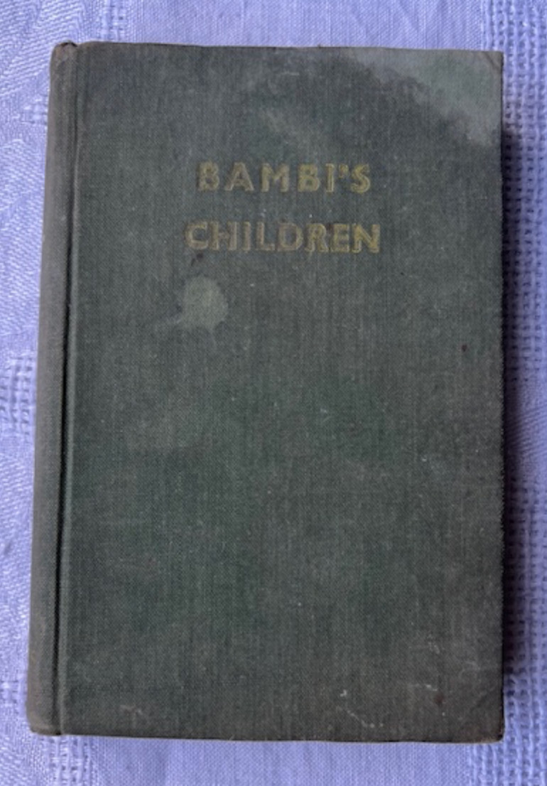 Bambi’s Children Felix Salten 1942 1st UK Ed Hardback Illustrated WWII Fiction