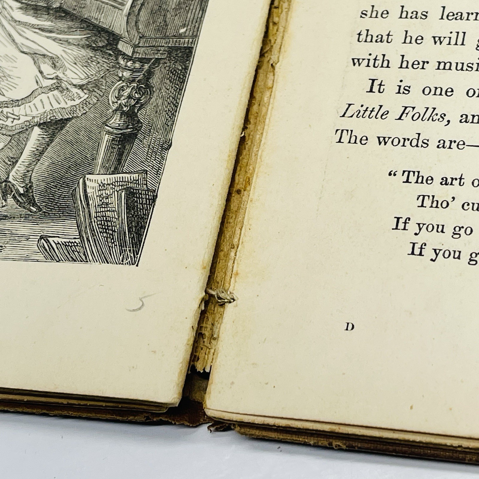 Pet’s Posy of Pictures & Stories 1800’s Antique Victorian Children’s Book HC
