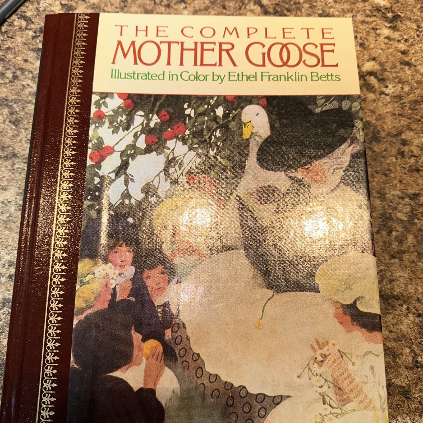 1987 THE COMPLETE MOTHER GOOSE Color Plates Ethel Franklin Betts Hardcover