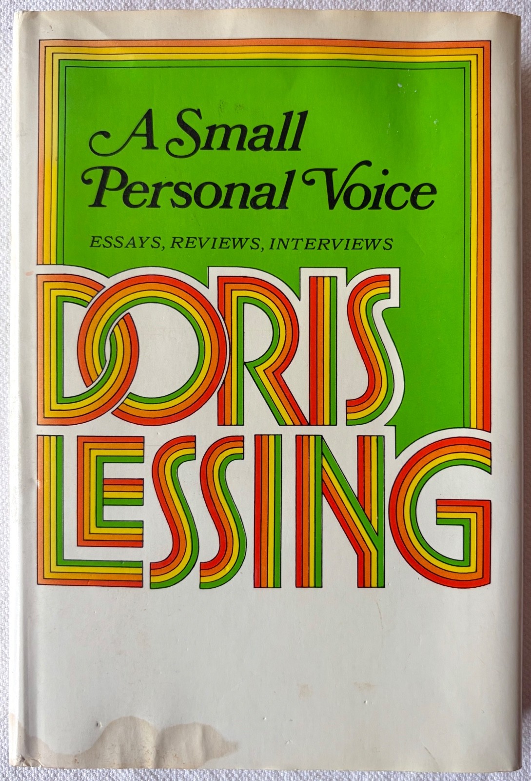 Doris Lessing, A Small Personal Voice, first edition hardcover 91974)