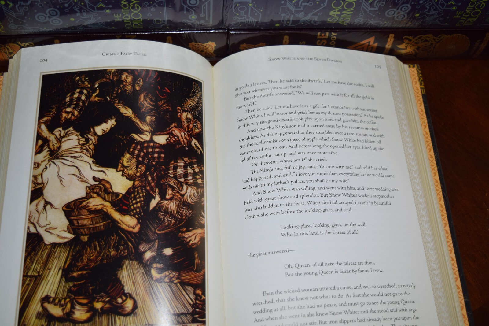 NEW Brothers Grimm Illustrated Fairy Tales Arthur Rackham Deluxe Hardcover