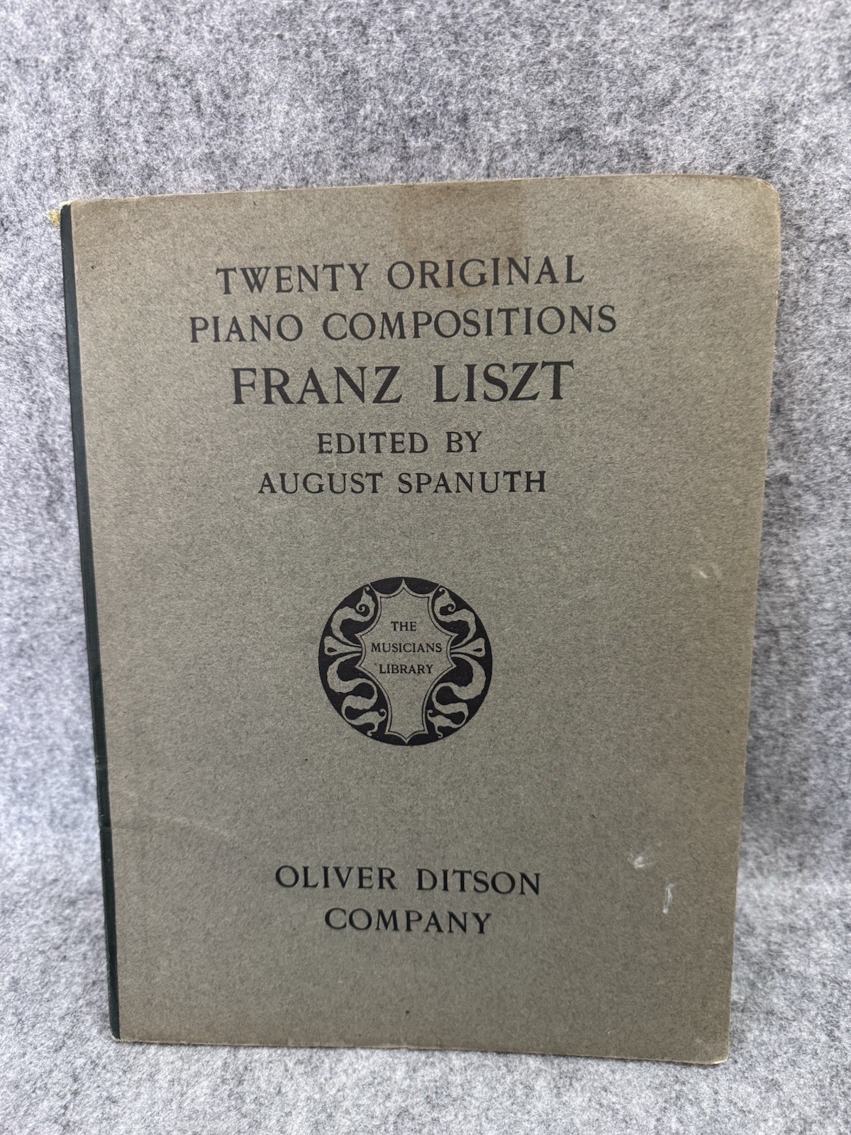 Twenty Original Piano Compositions Franz Liszt Späth Ditson 1903 PB