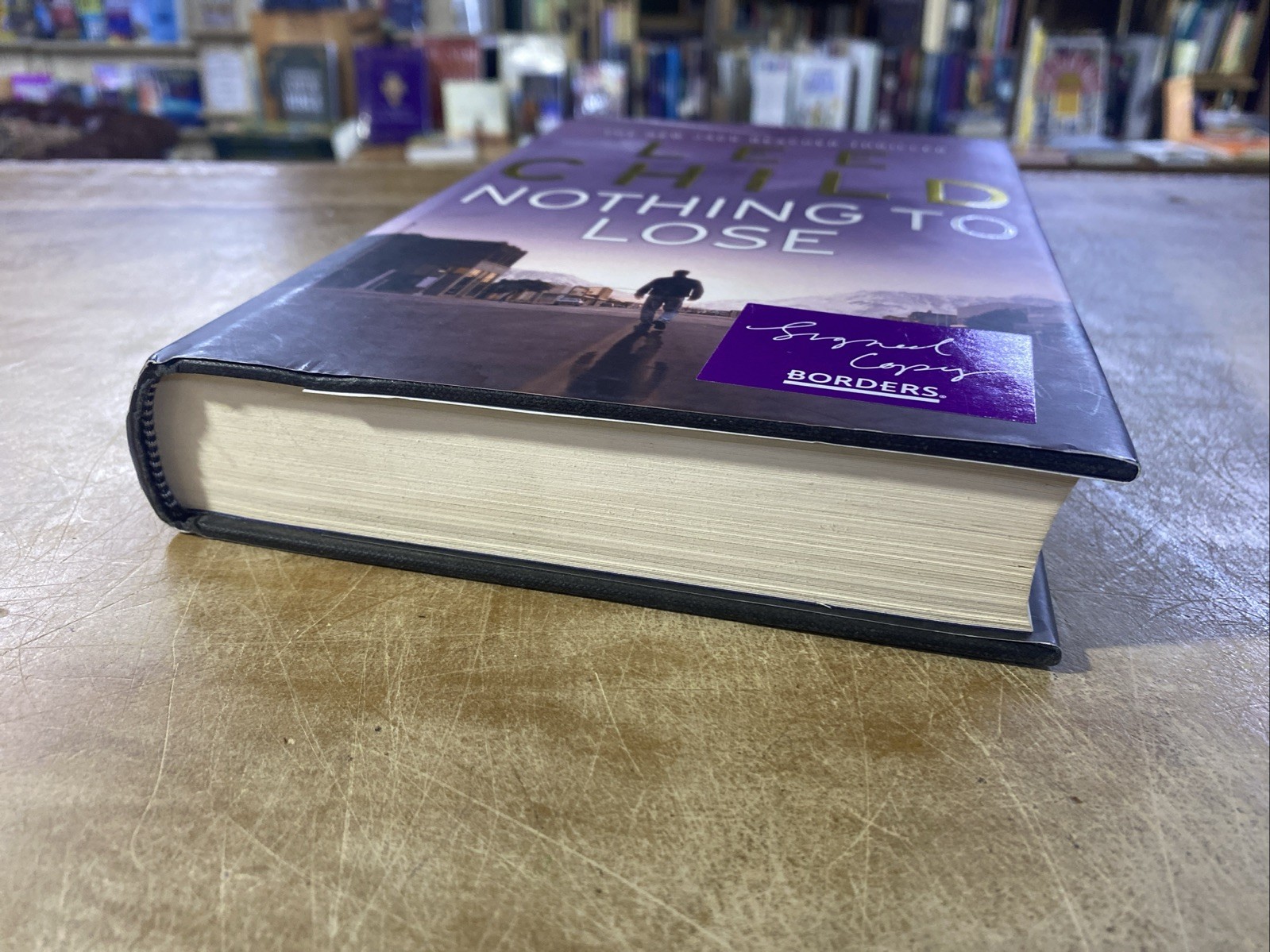 Nothing To Lose by Lee Child 1st UK HCDJ Ed SIGNED Copy Borders VERY GOOD