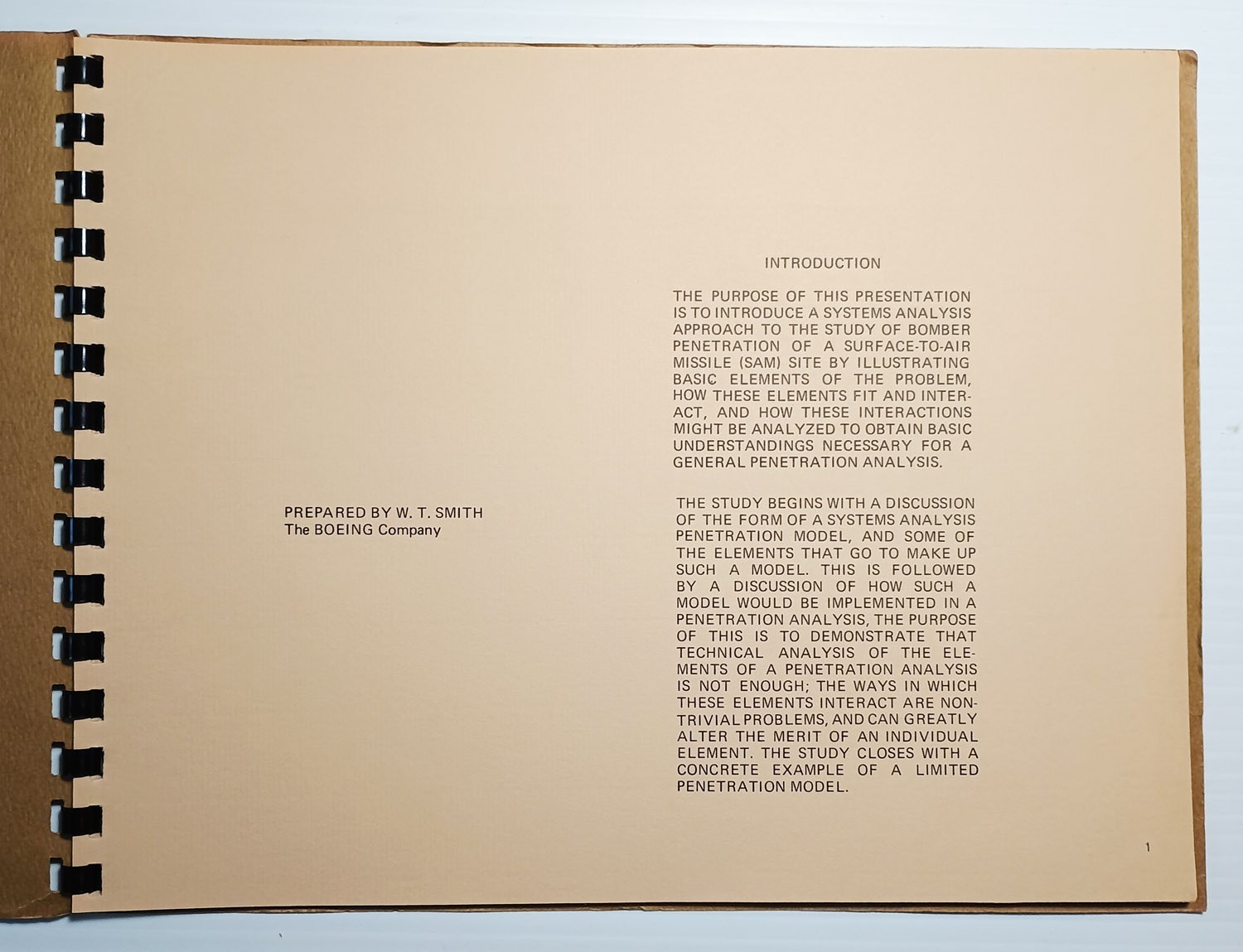 Penetration Considerations Surface-To-Air Missiles 1967 Boeing military aviation