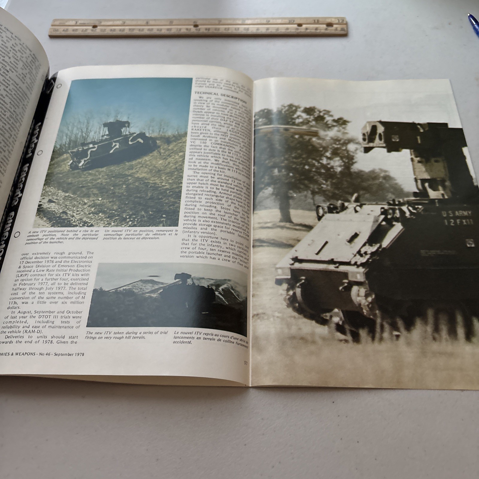 1978 Armies & Weapons 46: 84 mm RCL Carl Gustav M 60 A2 ITV TOW Missiles Missile