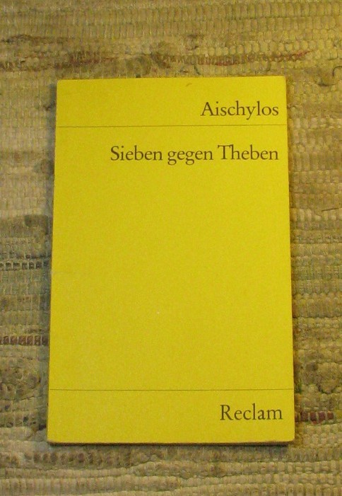 SIEBEN GEGEN THEBEN by Aischylos 1982 Reclam Pocket Paperback German