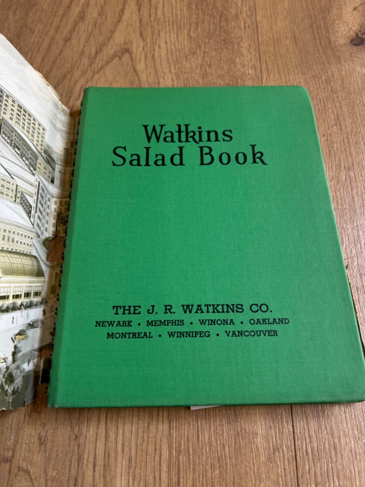 Vintage 1946 Watkins Salad Book by Elaine Allen~ The J.R. Watkins Co Spiral HC